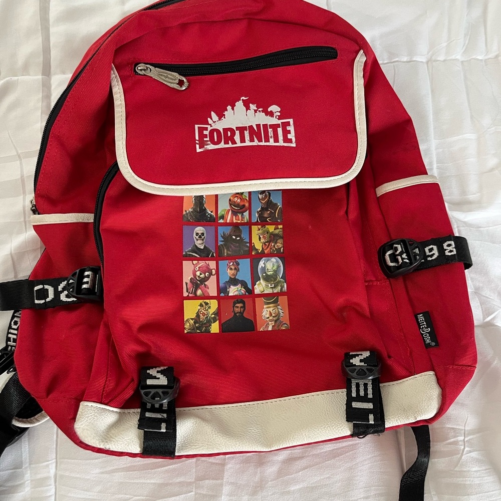 Fortnite Red Backpack for Kids